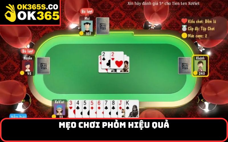 Mẹo chơi phỏm hiệu quả